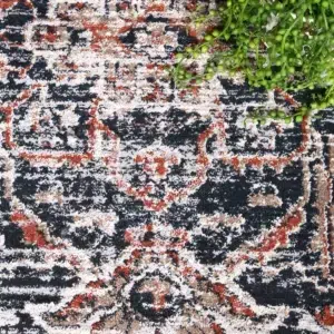 Havana Abajo Contemporary Grey Blue Rug Soft Plush Luxury Home Decor Vibrant Patterned Warm Elegant Living Space Enhancer