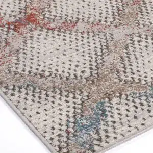 Luxury cream and gold Havana Corralillo rug soft underfoot perfect for living room comfort contemporary design durable Turkish craftsmanship