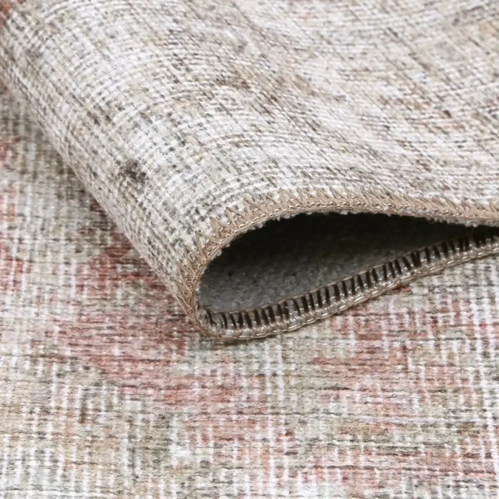 Home Culture Carmella Blush Machine Washable Rug durable stain resistant eco friendly recycled materials perfect for high traffic areas easy to clean sustainably crafted