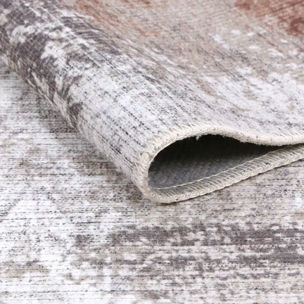 Eco friendly machine washable limestone rug for busy homes with kids and pets ideal for high traffic areas