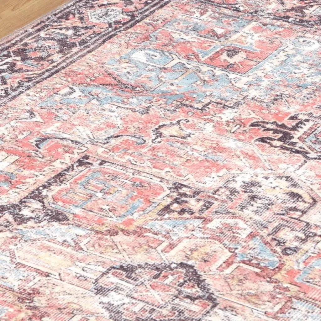 Eco friendly machine washable rug for busy families with kids and pets stain resistant durable soft underfoot home decor