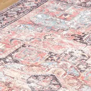 Eco friendly machine washable rug for busy families with kids and pets stain resistant durable soft underfoot home decor