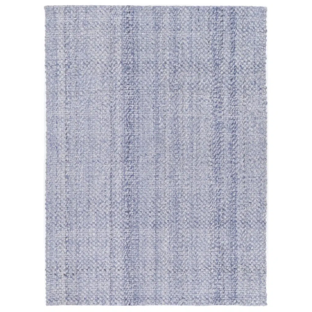 Harlow Chignon Blue Wool Blend Rug soft textured comfort versatile neutral palette hand loomed craftsmanship ideal for any room adds elegance and warmth