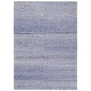 Timeless Harlow Cue Blue Wool Blend Rug soft cozy texture versatile sizes premium quality ideal any interior style