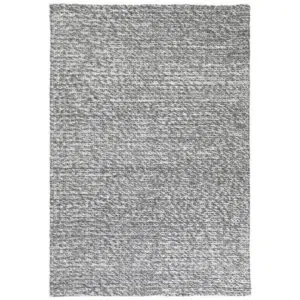 Harlow Cue Charcoal Wool Blend Rug soft minimalist design warm inviting feel durable easy maintain neutral tones versatile fits any space