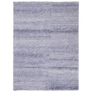 Harlow Loopy Blue Wool Blend Rug soft cozy woolpolyester blend handloomed minimalist design neutral tones multiple sizes available