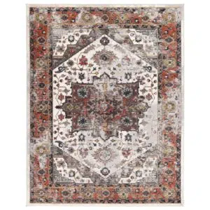 Havana Nazareno Transitional Grey Beige Rug soft durable construction versatile sizes enhance home aesthetic