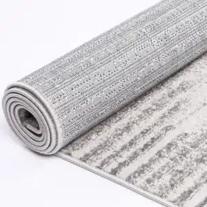 Kimberley Diamond Grey Contemporary Rug elegant design durable easy clean pile height adds sophistication to any room