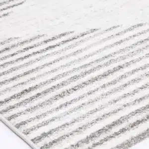 Kimberley Diamond Silver Contemporary Rug elegant modern design durable easy clean living room dining room available multiple sizes made Turkey craftsmanship