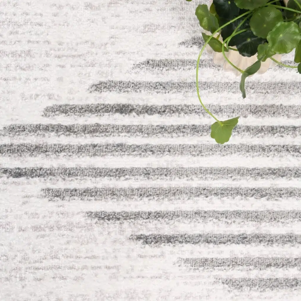 Kimberley Diamond Silver Contemporary Rug elegant modern design durable easy clean pile height 10mm made in Turkey