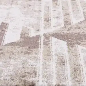 Kimberley Matrix Geometric Latte Rug elegant modern design durable easy clean versatile sizes perfect home decor