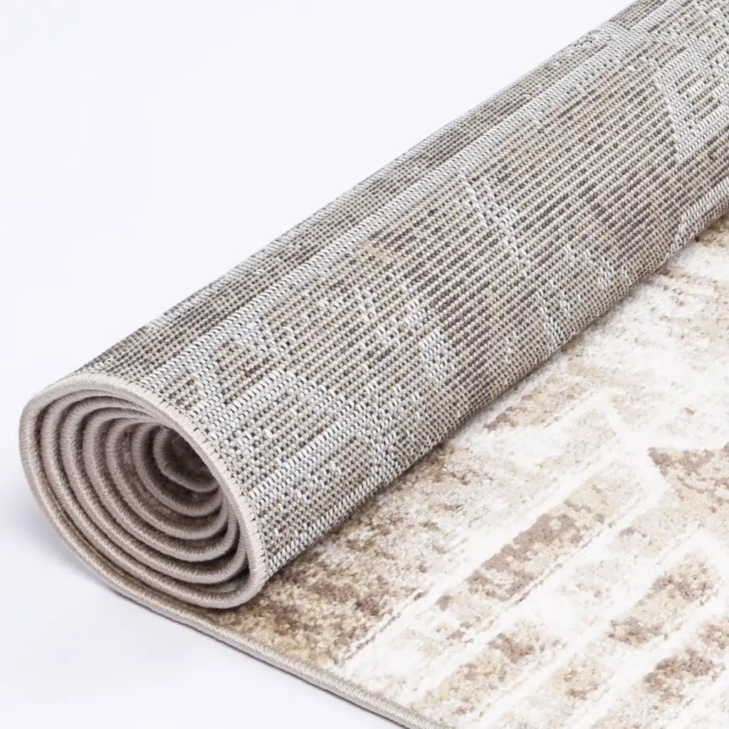 Kimberley Matrix Geometric Latte Rug elegant modern design soft durable easy clean living room bedroom dining area accent large size options