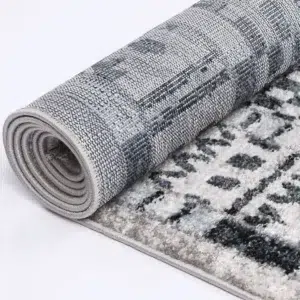 Kimberley Aztec Blue Contemporary Rug elegant design durable easy clean living room bedroom decor