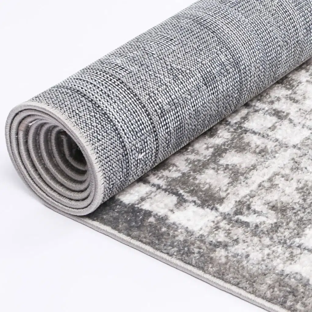 Kimberley Aztec Grey Contemporary Rug adds elegance to any room with durable easy-clean material perfect for high traffic areas