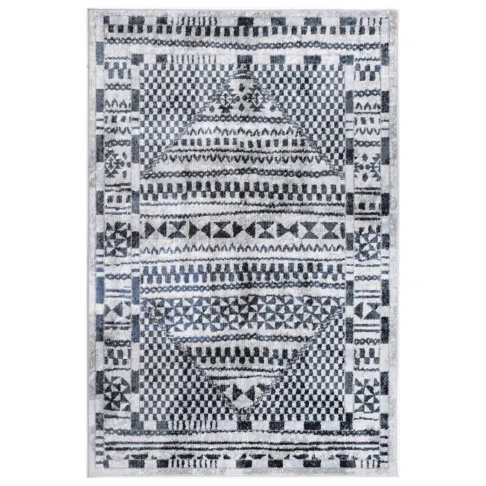 Kimberley Aztec Blue Contemporary Rug