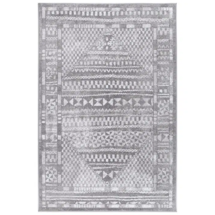 Kimberley Aztec Grey Contemporary Rug