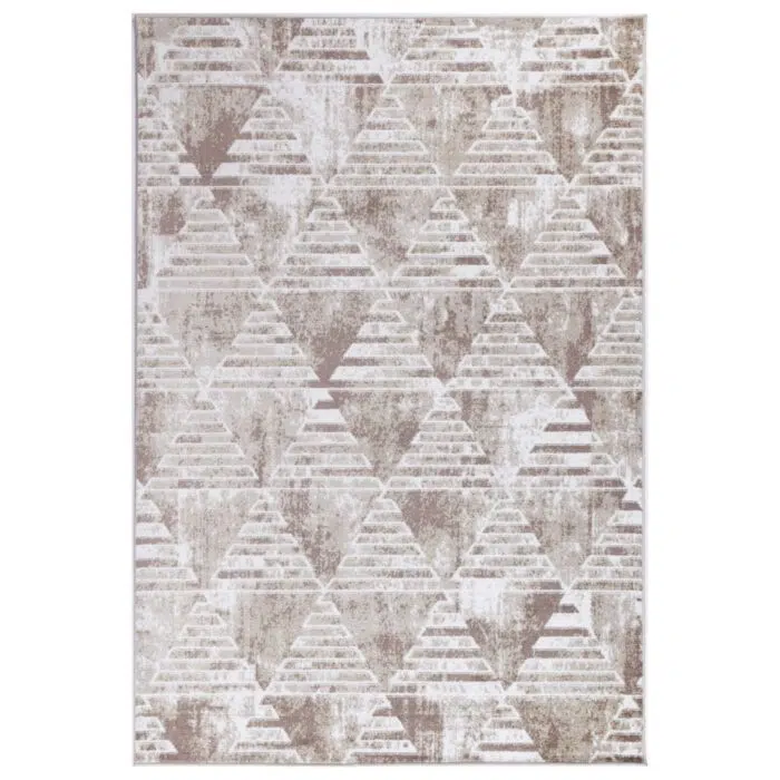 Kimberley Matrix Geometric Latte Rug
