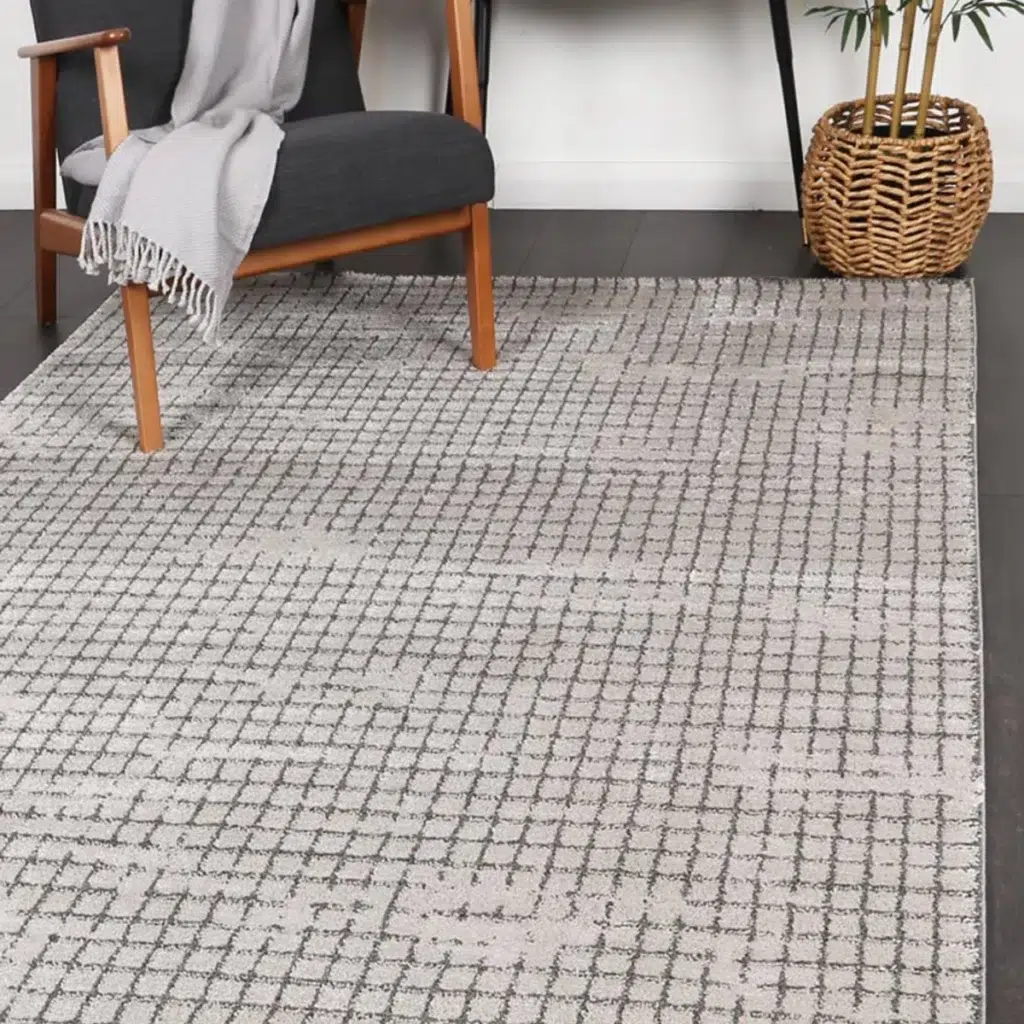 Legend Bacchus Geometric Grey Rug adds elegant style and durability to any room with its high quality heatset polypropylene design