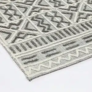 Timeless Marbella Cordoba Grey Contemporary Rug blends modern tribal coastal bohemian elements adds texture style any interior durable soft handmade India perfect living room bedroom dining area entryway