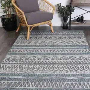 Marbella Cazorla Charcoal Contemporary Rug eclectic versatile design handmade wool polyester soft durable living room decor focal point texture style multiple sizes available