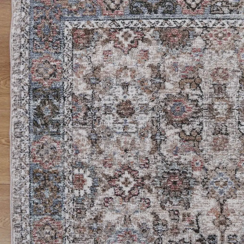 Timeless Maryland Azov Multi Traditional Soft Rug blends elegance with durability for any room