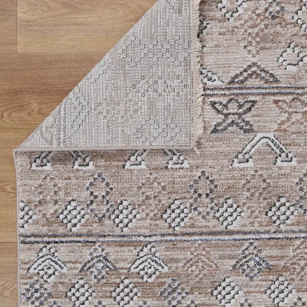 Maryland Sivas Ash Tribal Soft Rug adds elegance to any room with durable easy-care fabric ideal for modern living spaces