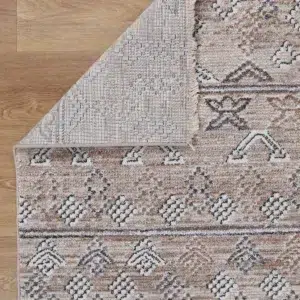 Maryland Sivas Ash Tribal Soft Rug adds elegance to any room with durable easy-care fabric ideal for modern living spaces