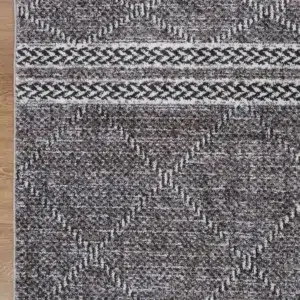 Maryland Aleppo Charcoal Contemporary Soft Rug versatile timeless appeal durable easy maintain perfect any space comfortable year round