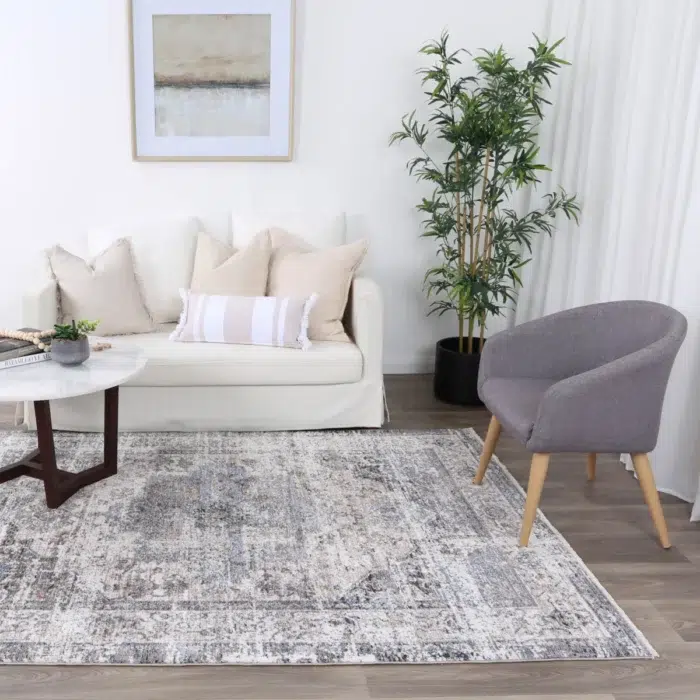 Maryland Multan Ash Traditional Soft Rug timeless elegance abstract contemporary design durable easy clean perfect fit any room