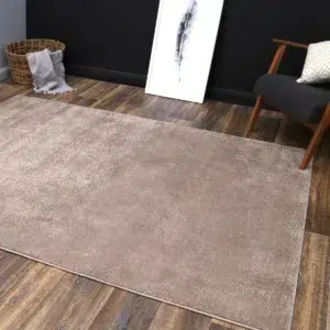 Montana Latte Plush Rug soft durable soil resistant luxury comfort perfect for any room modern traditional design available in multiple sizes
