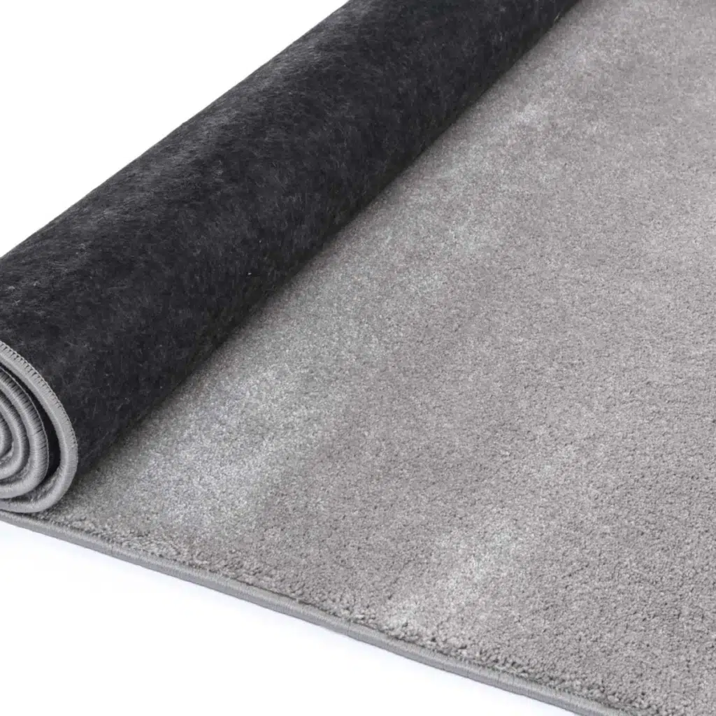 Montana Silver Plush Rug soft durable soil resistant pile enhances any room with luxury and comfort