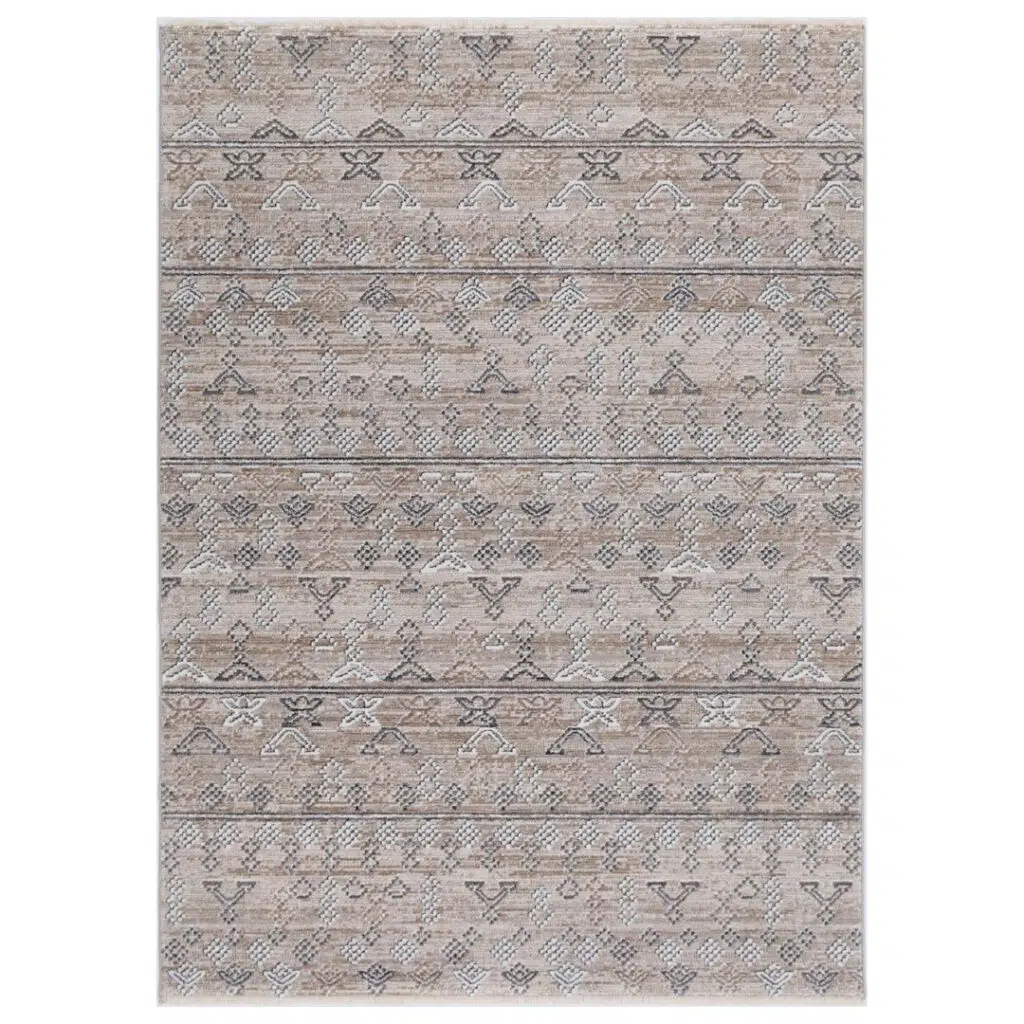 Maryland Sivas Ash Tribal Soft Rug adds elegant touch to any room perfect fit durable easy maintain machine made in Turkey ideal modern living cozy atmosphere