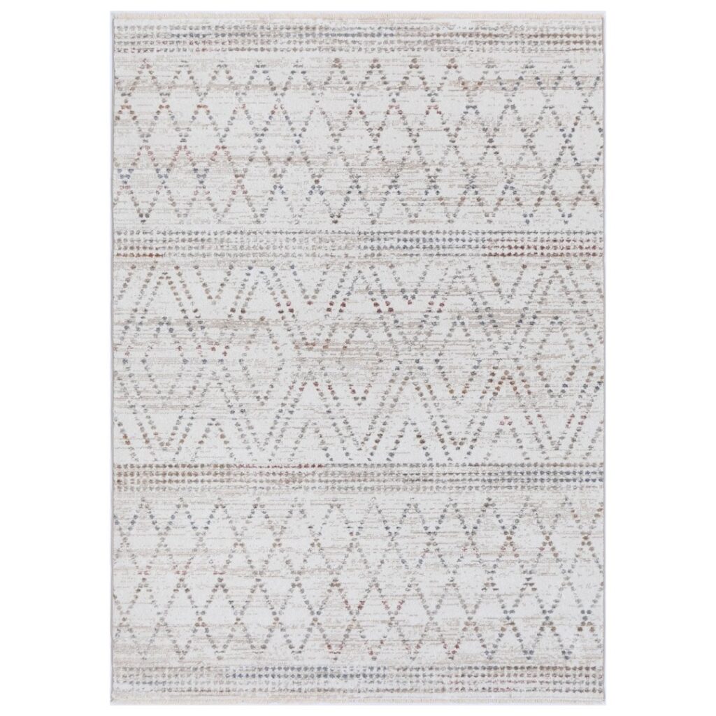Maryland Tabriz Beige Geometric Soft Rug adds timeless elegance to any room with durable high quality synthetic yarns and precision craftsmanship
