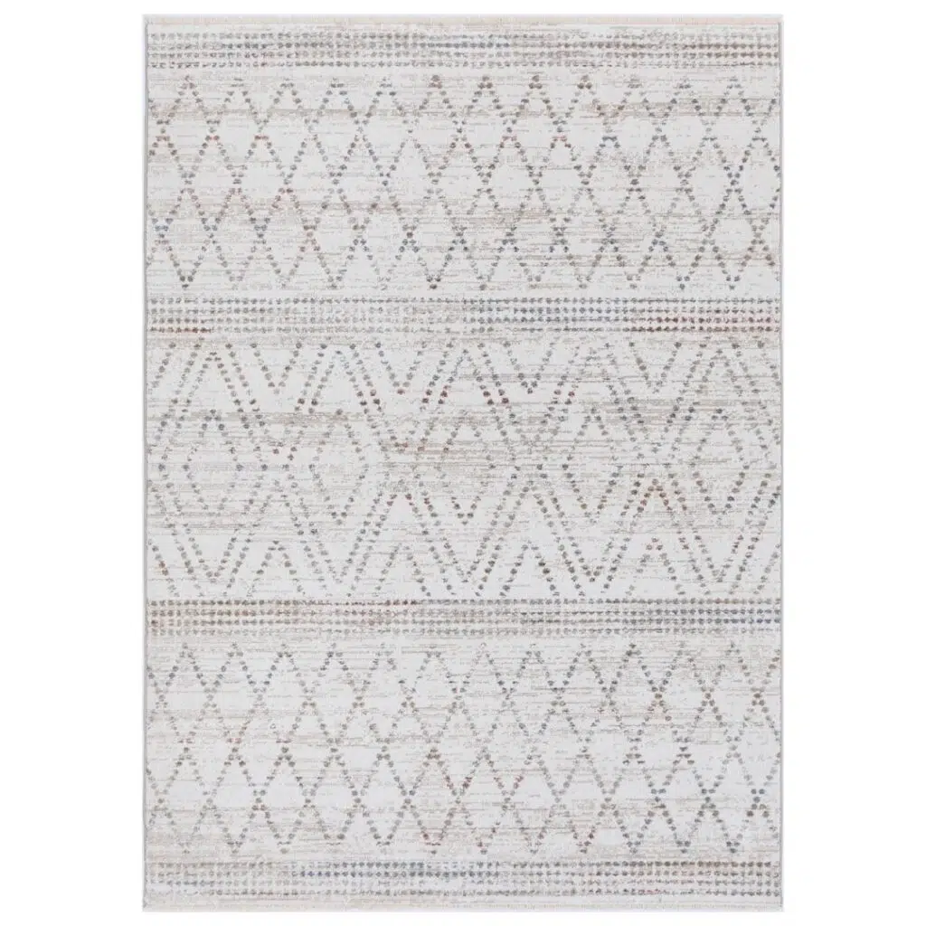 Maryland Tabriz Beige Geometric Soft Rug adds timeless elegance to any room with durable high quality synthetic yarns and precision craftsmanship