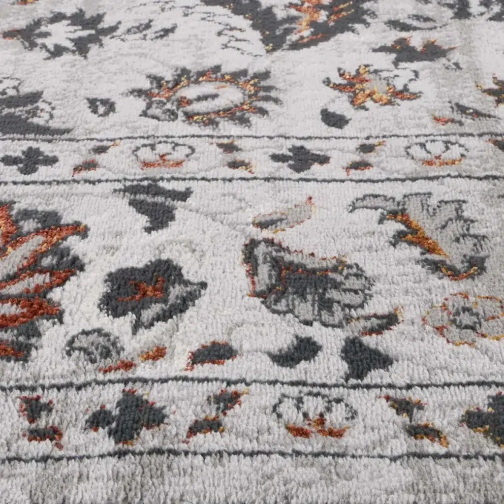 Porto Edward Ivory Red Traditional Rug global inspired versatile design durable easy maintain perfect fit any space