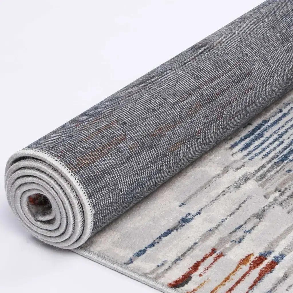 Global inspired abstract rug Porto Michael grey multi design versatile elegant durable easy maintain perfect any space