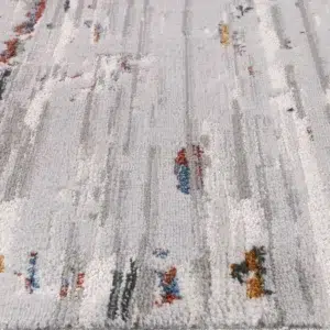 Porto Thomas Grey Multi Abstract Rug global inspired design versatile durable easy maintain neutral tones Turkish craftsmanship