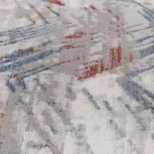 Global inspired geometric rug grey multi color elegant design durable easy maintain porto oslo