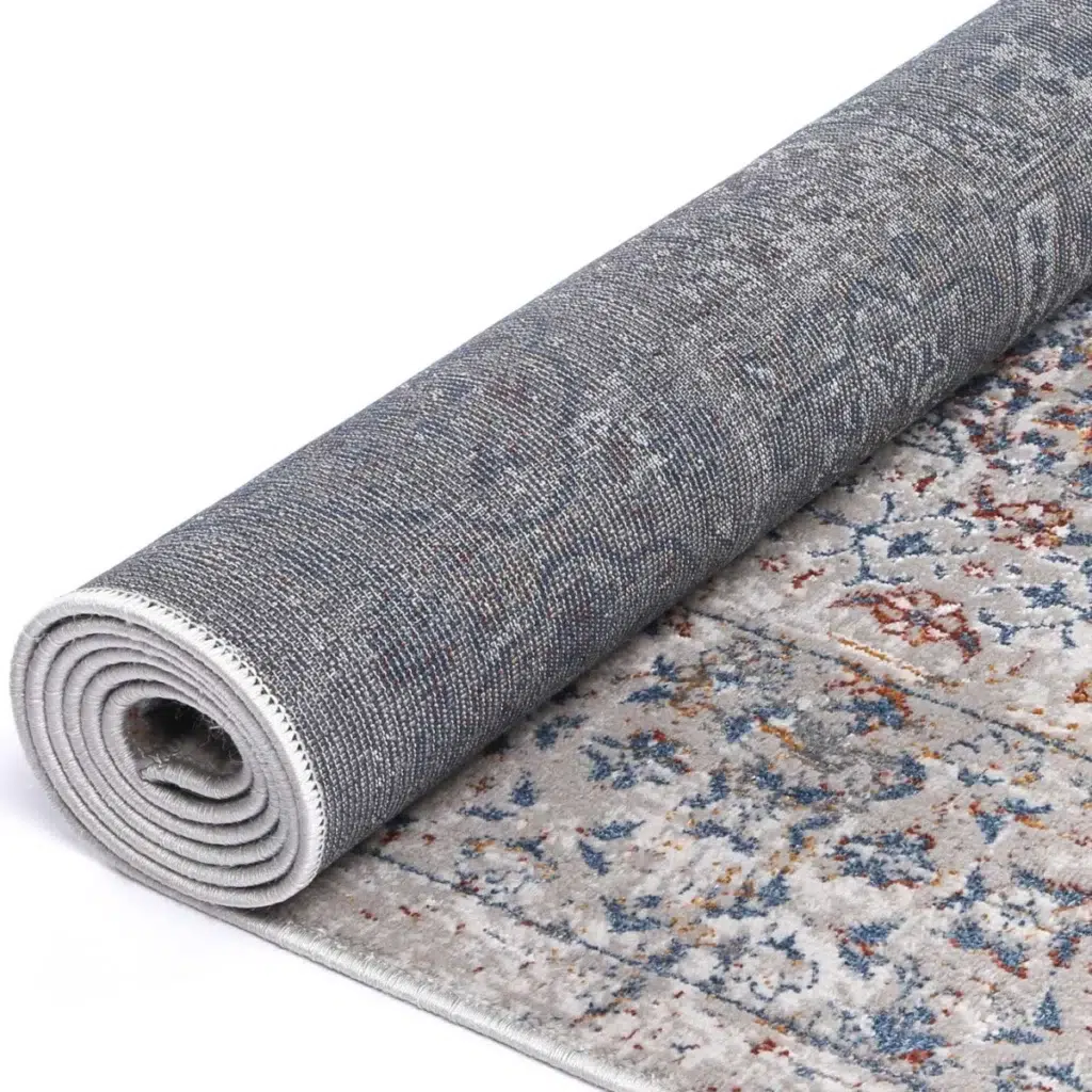 Porto Aurora Grey Blue Traditional Rug versatile timeless design durable easy maintain global inspiration