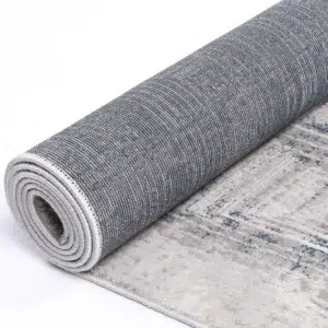 Geometric grey blue Porto Harlequinn rug versatile design global inspiration easy integrate any space durable easy maintain crafted precision