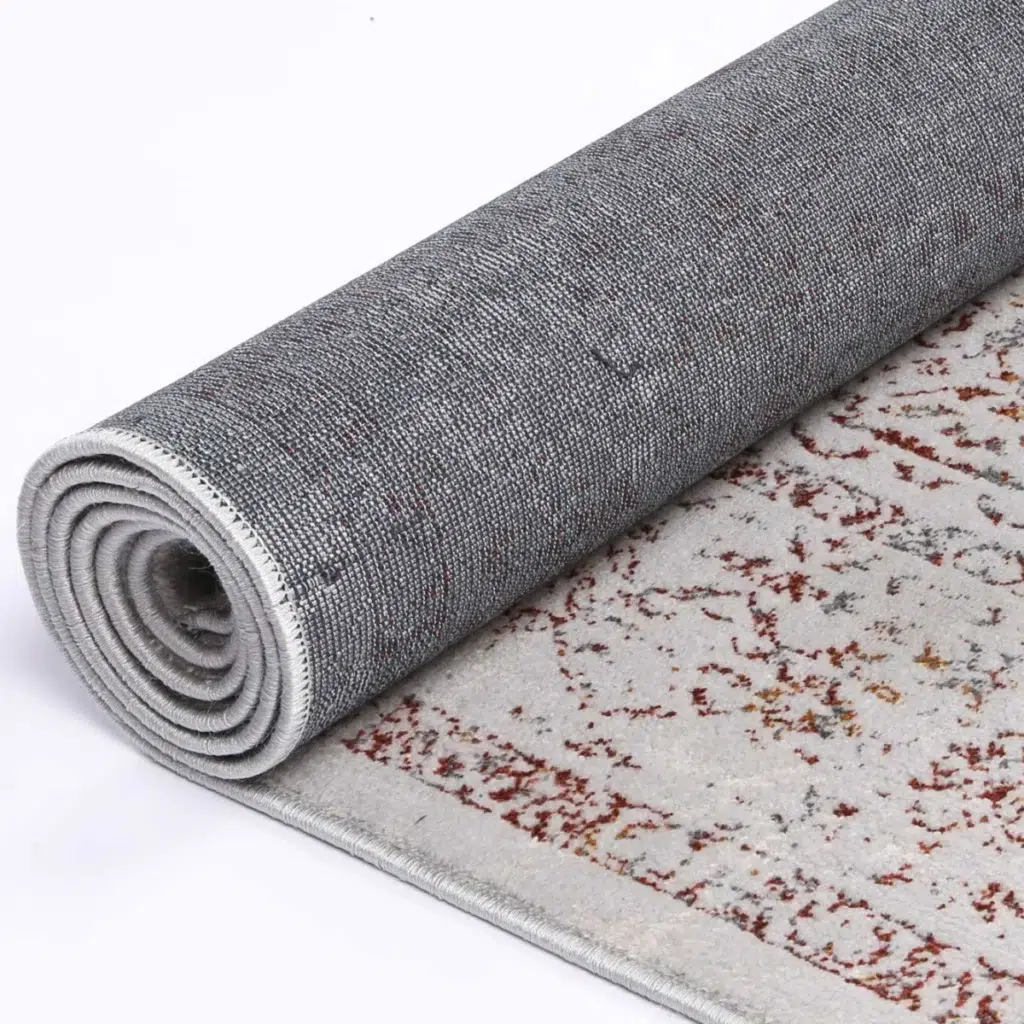 Porto Luna Cream Red Traditional Rug global inspired timeless design durable easy maintain perfect fit any space crafted Turkey