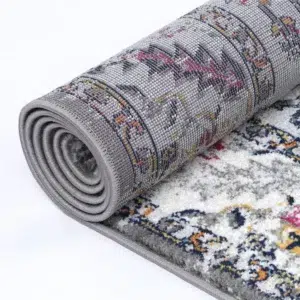 Elegant Provence Toulouse Multi Traditional Rug inspired by Southern France flower fields and hills adds vibrant elegance to any space with rich hues and timeless patterns