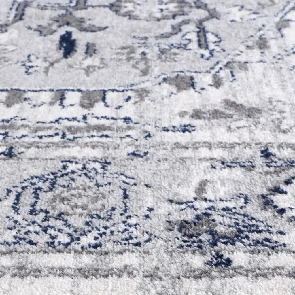 Timeless Provence Perpignan Grey Traditional Rug inspired by Southern France elegance and style