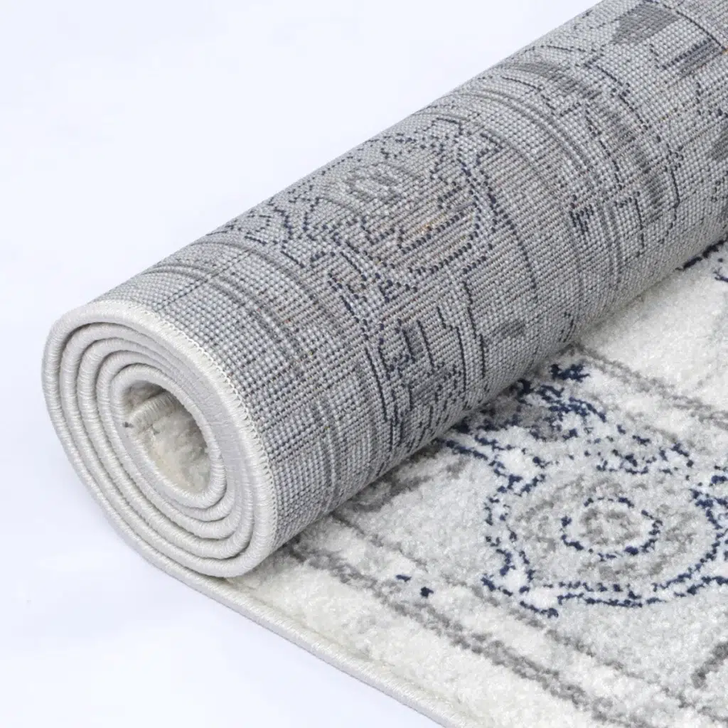 Timeless elegance Provence Perpignan Grey Traditional Rug inspired by Southern France vibrant colors traditional abstract designs anti-static fibers durable soft pile