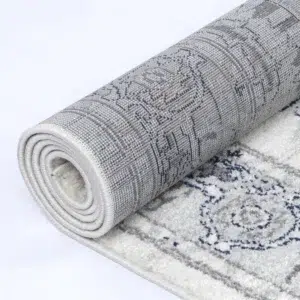Timeless elegance Provence Perpignan Grey Traditional Rug inspired by Southern France vibrant colors traditional abstract designs anti-static fibers durable soft pile