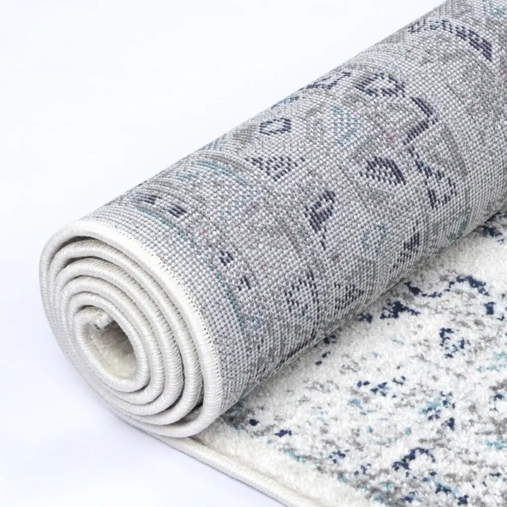 Timeless Provence Nimes Blue Grey Traditional Rug Inspired by Southern France Design
