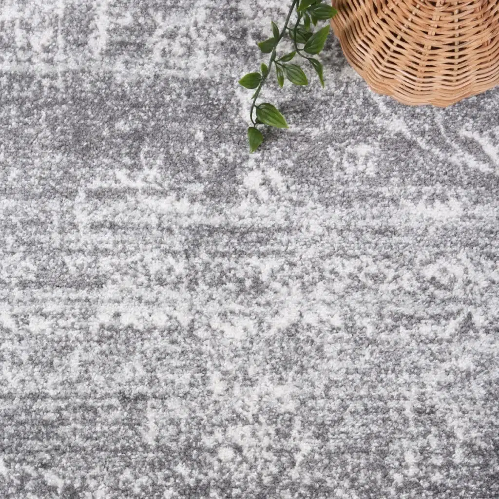Timeless Provence Avignon Grey Traditional Rug inspired by Southern France fields and hills