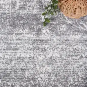 Timeless Provence Avignon Grey Traditional Rug inspired by Southern France fields and hills