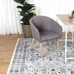 Timeless Provence Marseille Ivory Blue Traditional Rug inspired by Southern France fields and hills