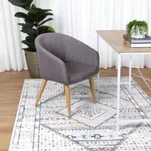 Elegant grey tribal rug inspired by Southern France adds sophistication to any room